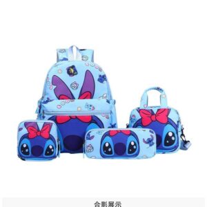 Blue Galaxy Print 3-Piece Backpack Set